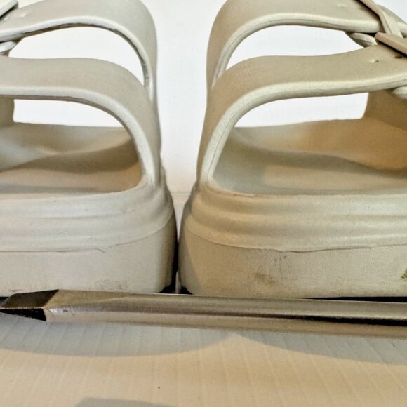 Funky Monkey Double Buckle Slides | Women’s 9 | Beige Comfort Sandals - Picture 15 of 15